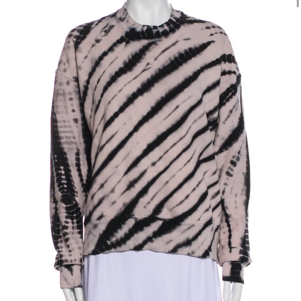 Proenza Schouler White Label Tie-Dye Print Crew Neck Sweatshirt